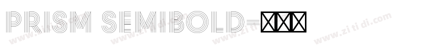 Prism SemiBold字体转换
